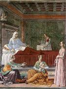 GHIRLANDAIO, Domenico Detail of Birth of St John the Baptist Germany oil painting artist